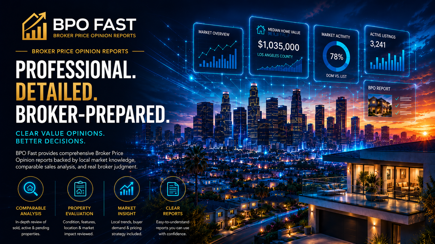 BPO Fast professional broker price opinion reports
